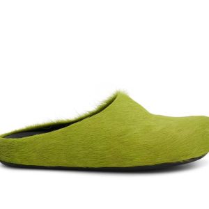 Marni Long Hair Calfskin Fussbett Sabot