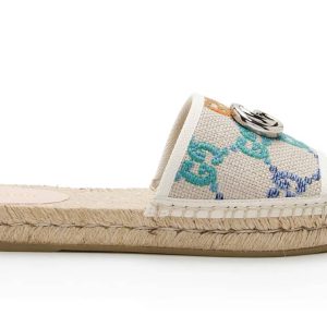 Gucci Canvas Espadrille Slide