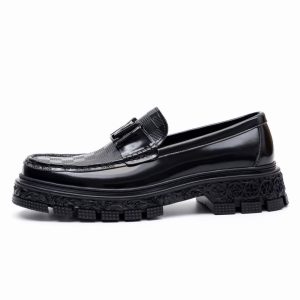 LV Monogram Loafers Street Style Plain Leather